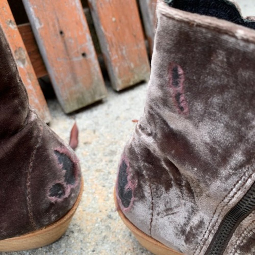 Free People Barbary Destroyed Boot in Champagne - Size 38 - Picture 5 of 7